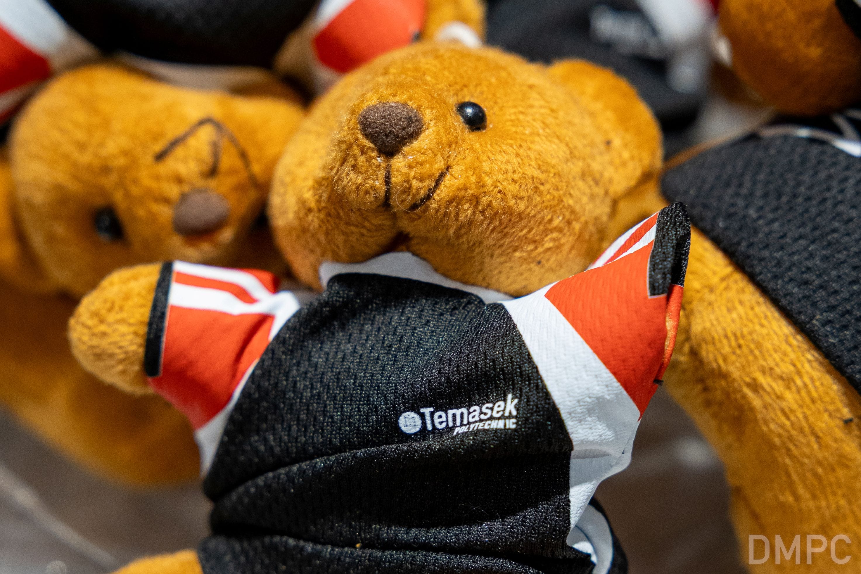 Image of Team Temasek bear plushies, distributed as souvenirs at the Sports Appreciation Dinner 2026